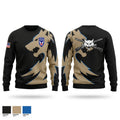 11th airborne, 1-5 IN Bobcats 86117947 Crew Neck Sweatshirt - 1