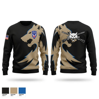 Crew Neck Sweatshirt, 11th airborne, 1-5 IN Bobcats, Army, Teamtime, Team time, sublimation, custom sports apparel, team uniforms, spirit wear, spiritwear, sports uniforms, custom shirts, team store, custom team store, fundraiser sports, apparel fundraiser