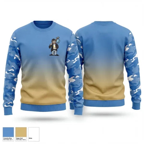 Crew Neck Sweatshirt, Hoboes, Baseball, Teamtime, Team time, sublimation, custom sports apparel, team uniforms, spirit wear, spiritwear, sports uniforms, custom shirts, team store, custom team store, fundraiser sports, apparel fundraiser