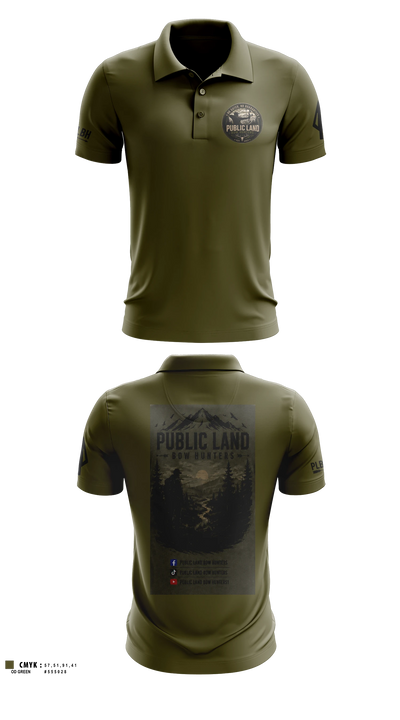 Public Land Bow Hunters Short Sleeve Performance Polo - 3
