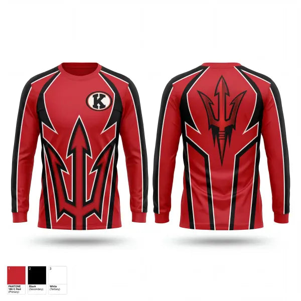 Long Sleeve Performance Shirt, Kathleen Red Devils, , Teamtime, Team time, sublimation, custom sports apparel, team uniforms, spirit wear, spiritwear, sports uniforms, custom shirts, team store, custom team store, fundraiser sports, apparel fundraiser