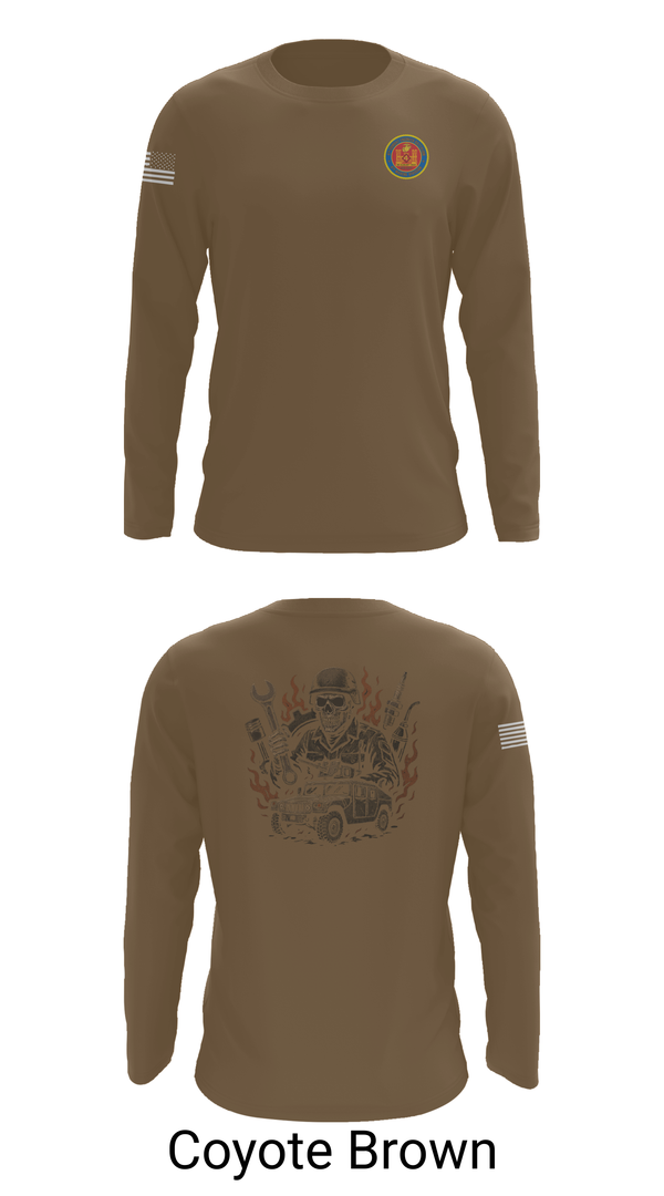Long Sleeve Performance Shirt, 4th Combat Engineer Battalion A Co, Marines, Teamtime, Team time, sublimation, custom sports apparel, team uniforms, spirit wear, spiritwear, sports uniforms, custom shirts, team store, custom team store, fundraiser sports, apparel fundraiser