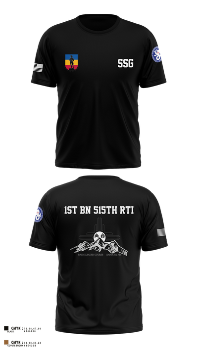 1st BN 515th RTI 17257625 Short Sleeve Performance Shirt - 3