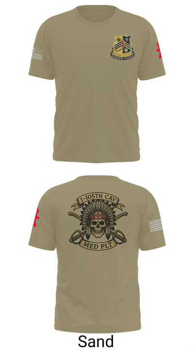 1-105th cavalry 36351622 Old School Cotton Feel Shirt - 90