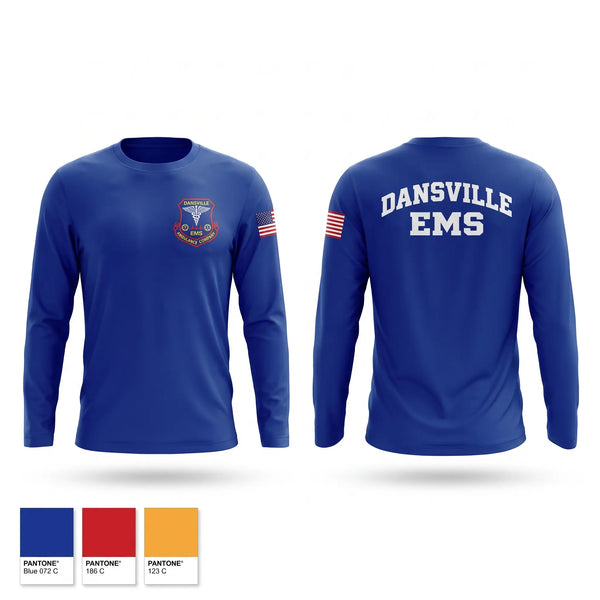 Long Sleeve Performance Shirt, DANSVILLE EMS, EMS/EMT, Teamtime, Team time, sublimation, custom sports apparel, team uniforms, spirit wear, spiritwear, sports uniforms, custom shirts, team store, custom team store, fundraiser sports, apparel fundraiser