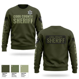 Crew Neck Sweatshirt, Cook County Sheriff’s Office, Police, Teamtime, Team time, sublimation, custom sports apparel, team uniforms, spirit wear, spiritwear, sports uniforms, custom shirts, team store, custom team store, fundraiser sports, apparel fundraiser