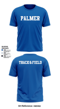 Palmer Track and Field 93606255 Short Sleeve Performance Shirt - 3