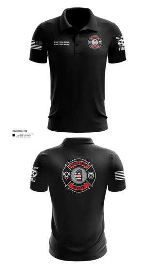 Short Sleeve Performance Polo, Gallatin Fire Department Station 4, Fire Department, Teamtime, Team time, sublimation, custom sports apparel, team uniforms, spirit wear, spiritwear, sports uniforms, custom shirts, team store, custom team store, fundraiser sports, apparel fundraiser