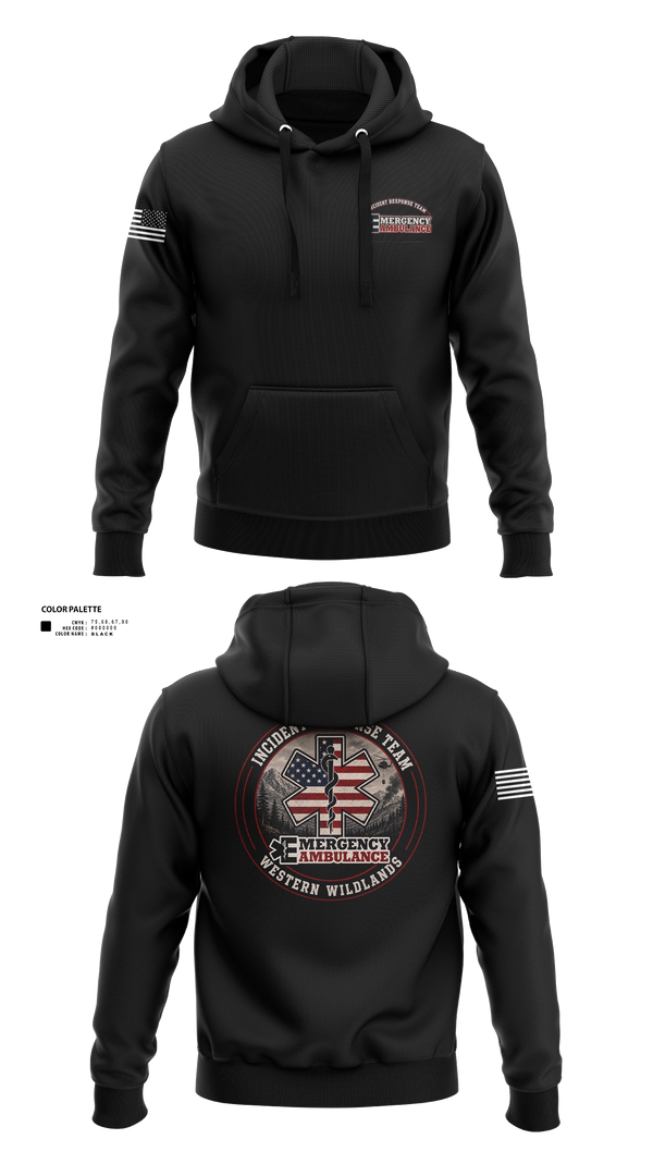 Hoodie, Emergency Ambulance Service, EMS/EMT, Teamtime, Team time, sublimation, custom sports apparel, team uniforms, spirit wear, spiritwear, sports uniforms, custom shirts, team store, custom team store, fundraiser sports, apparel fundraiser