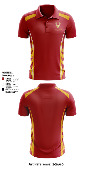 Short Sleeve Performance Polo, Golden Deers FC, Men's Soccer, Teamtime, Team time, sublimation, custom sports apparel, team uniforms, spirit wear, spiritwear, sports uniforms, custom shirts, team store, custom team store, fundraiser sports, apparel fundraiser