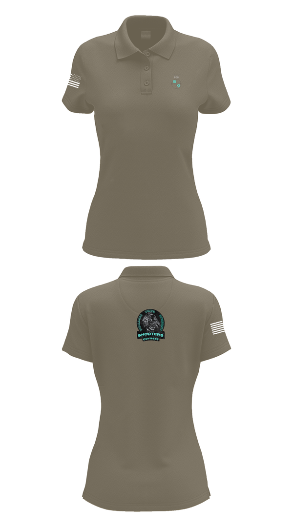Womens Short Sleeve Performance Polo, Shooters odyssey, National Guard, Teamtime, Team time, sublimation, custom sports apparel, team uniforms, spirit wear, spiritwear, sports uniforms, custom shirts, team store, custom team store, fundraiser sports, apparel fundraiser