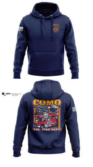 Hoodie, Como Volunteer Fire Department, Fire Department, Teamtime, Team time, sublimation, custom sports apparel, team uniforms, spirit wear, spiritwear, sports uniforms, custom shirts, team store, custom team store, fundraiser sports, apparel fundraiser