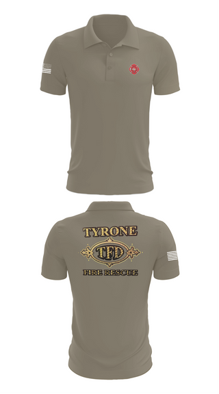 Short Sleeve Performance Polo, Tyrone Fire Department, Fire Department, Teamtime, Team time, sublimation, custom sports apparel, team uniforms, spirit wear, spiritwear, sports uniforms, custom shirts, team store, custom team store, fundraiser sports, apparel fundraiser