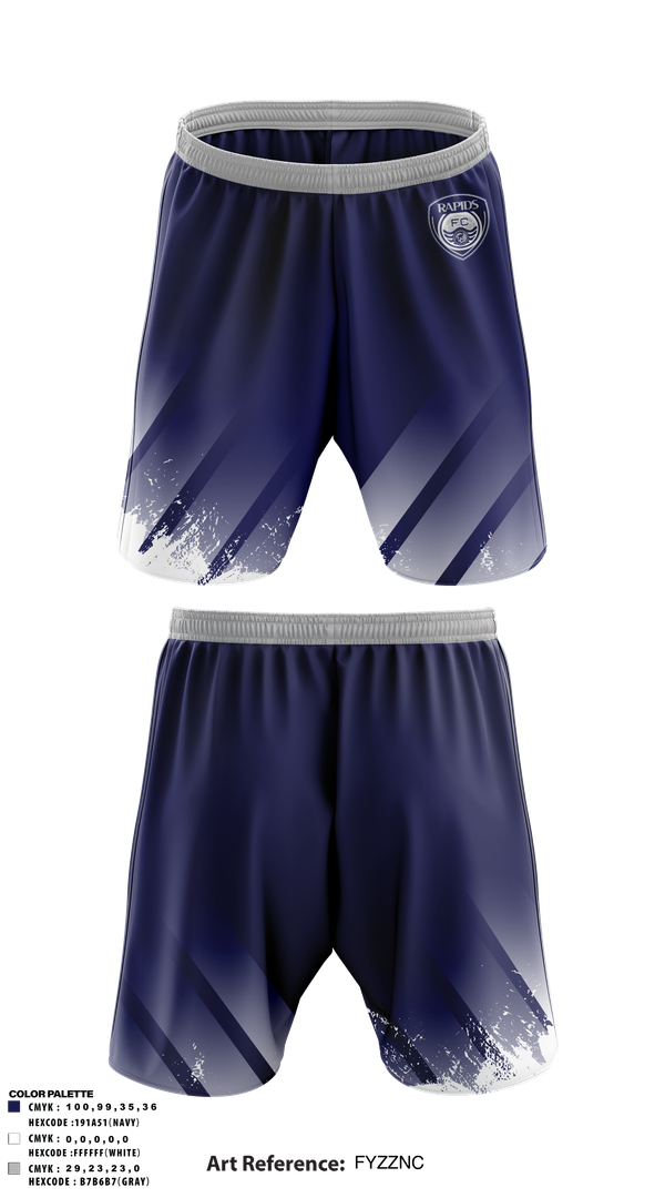 Athletic Shorts With Pockets, Rapids FC, Men's Soccer, Teamtime, Team time, sublimation, custom sports apparel, team uniforms, spirit wear, spiritwear, sports uniforms, custom shirts, team store, custom team store, fundraiser sports, apparel fundraiser