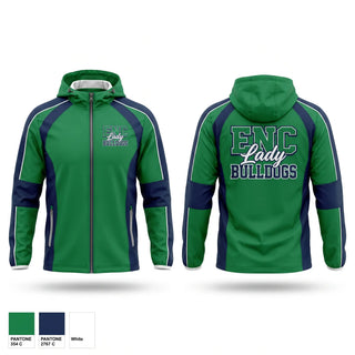 Windbreaker, ENC Lady Bulldogs, Softball, Teamtime, Team time, sublimation, custom sports apparel, team uniforms, spirit wear, spiritwear, sports uniforms, custom shirts, team store, custom team store, fundraiser sports, apparel fundraiser