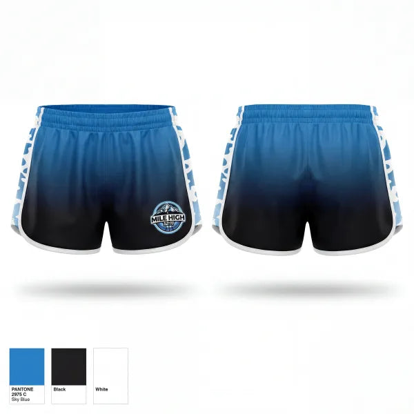 Womens Shorts, MILE HIGH 12:11, Men's Basketball, Teamtime, Team time, sublimation, custom sports apparel, team uniforms, spirit wear, spiritwear, sports uniforms, custom shirts, team store, custom team store, fundraiser sports, apparel fundraiser