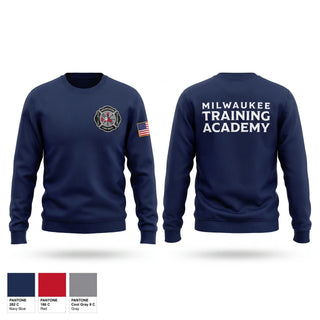 Crew Neck Sweatshirt, Milwaukee Fire Department Training Division, Fire Department, Teamtime, Team time, sublimation, custom sports apparel, team uniforms, spirit wear, spiritwear, sports uniforms, custom shirts, team store, custom team store, fundraiser sports, apparel fundraiser