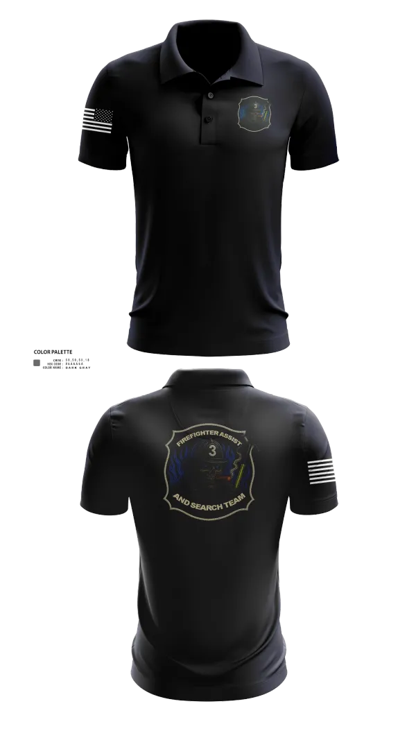 Short Sleeve Performance Polo, District 3 Fast, Fire Department, Teamtime, Team time, sublimation, custom sports apparel, team uniforms, spirit wear, spiritwear, sports uniforms, custom shirts, team store, custom team store, fundraiser sports, apparel fundraiser
