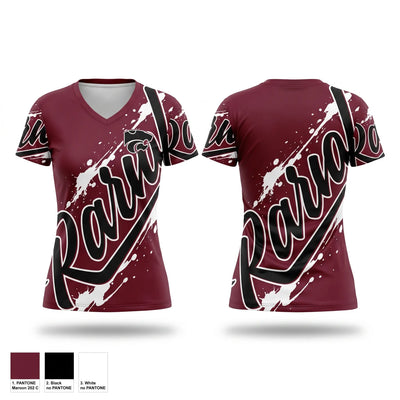 Whitehouse Wildcats Women's Short Sleeve V-neck Shirt - 1