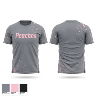 Short Sleeve Performance Shirt, Peaches, Softball, Teamtime, Team time, sublimation, custom sports apparel, team uniforms, spirit wear, spiritwear, sports uniforms, custom shirts, team store, custom team store, fundraiser sports, apparel fundraiser