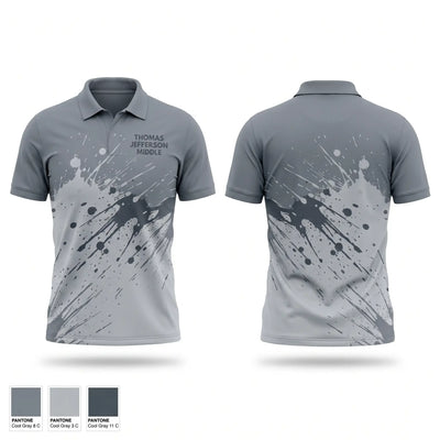 Thomas Jefferson Middle 45162196 Short Sleeve Performance Polo - 1