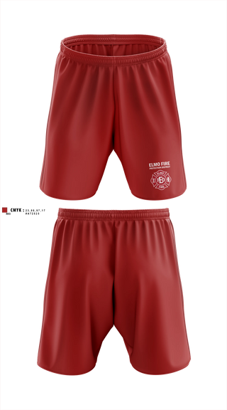 Athletic Shorts With Pockets, Elmo Fire Protection District, Fire Department, Teamtime, Team time, sublimation, custom sports apparel, team uniforms, spirit wear, spiritwear, sports uniforms, custom shirts, team store, custom team store, fundraiser sports, apparel fundraiser