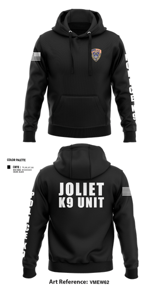 Hoodie, Joliet Police K-9 Unit, Police, Teamtime, Team time, sublimation, custom sports apparel, team uniforms, spirit wear, spiritwear, sports uniforms, custom shirts, team store, custom team store, fundraiser sports, apparel fundraiser
