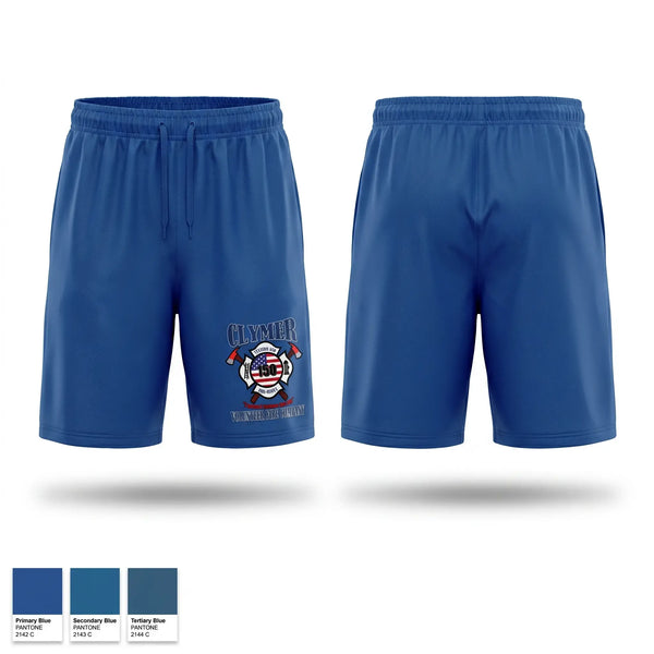 Athletic Shorts With Pockets, Clymer Volunteer Fire Company #1, Fire Department, Teamtime, Team time, sublimation, custom sports apparel, team uniforms, spirit wear, spiritwear, sports uniforms, custom shirts, team store, custom team store, fundraiser sports, apparel fundraiser