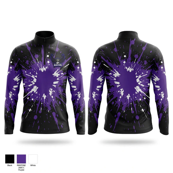 Quarter Zip Jacket, Lady Ravens, Women's Soccer, Teamtime, Team time, sublimation, custom sports apparel, team uniforms, spirit wear, spiritwear, sports uniforms, custom shirts, team store, custom team store, fundraiser sports, apparel fundraiser
