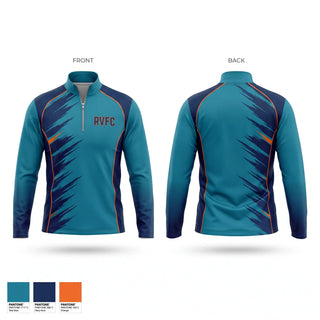 Quarter Zip Jacket, RVFC, Men's Soccer, Teamtime, Team time, sublimation, custom sports apparel, team uniforms, spirit wear, spiritwear, sports uniforms, custom shirts, team store, custom team store, fundraiser sports, apparel fundraiser