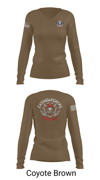 Womens Long Sleeve Vneck Shirt, HQ PLT, HHC, 508th MP BN (D), , Teamtime, Team time, sublimation, custom sports apparel, team uniforms, spirit wear, spiritwear, sports uniforms, custom shirts, team store, custom team store, fundraiser sports, apparel fundraiser