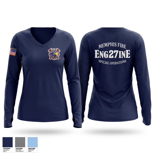 Old School Cotton Feel Shirt, Memphis Fire Station 27, Fire Department, Teamtime, Team time, sublimation, custom sports apparel, team uniforms, spirit wear, spiritwear, sports uniforms, custom shirts, team store, custom team store, fundraiser sports, apparel fundraiser