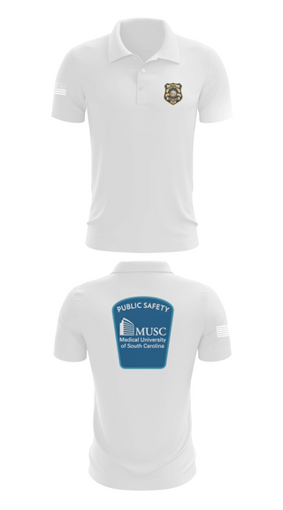 Short Sleeve Performance Polo, MUSC POLICE, Police, Teamtime, Team time, sublimation, custom sports apparel, team uniforms, spirit wear, spiritwear, sports uniforms, custom shirts, team store, custom team store, fundraiser sports, apparel fundraiser