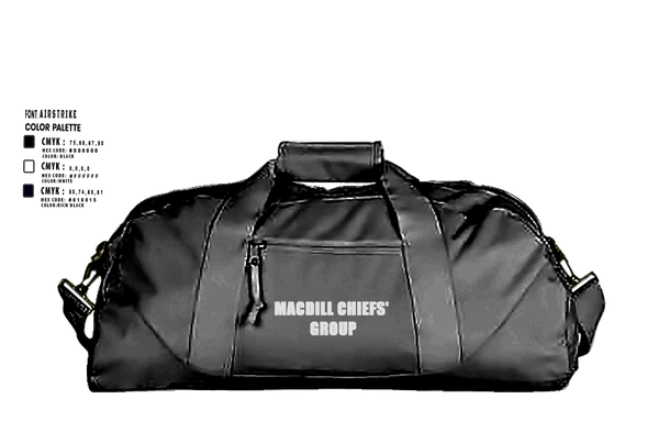 Duffle Bag, MacDill Chiefs' Group, , Teamtime, Team time, sublimation, custom sports apparel, team uniforms, spirit wear, spiritwear, sports uniforms, custom shirts, team store, custom team store, fundraiser sports, apparel fundraiser