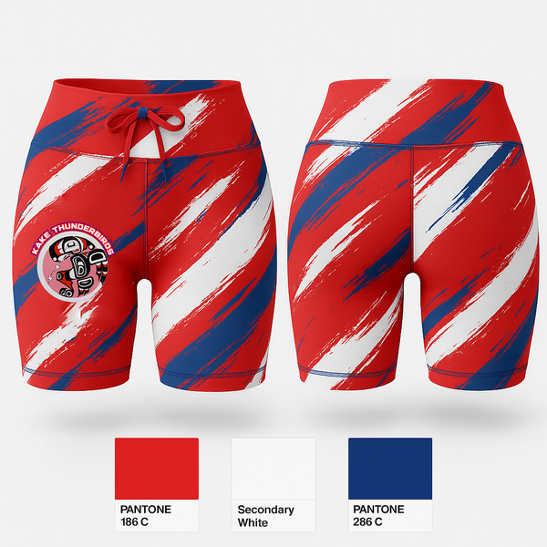 Womens Shorts, Kake Thunderbirds Basketball, Men's Basketball, Teamtime, Team time, sublimation, custom sports apparel, team uniforms, spirit wear, spiritwear, sports uniforms, custom shirts, team store, custom team store, fundraiser sports, apparel fundraiser