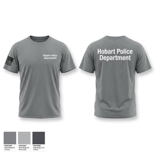 Old School Cotton Feel Shirt, Hobart Police Department, Police, Teamtime, Team time, sublimation, custom sports apparel, team uniforms, spirit wear, spiritwear, sports uniforms, custom shirts, team store, custom team store, fundraiser sports, apparel fundraiser