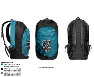 Gear Bag, Titan Strikers FC, Men's Soccer, Teamtime, Team time, sublimation, custom sports apparel, team uniforms, spirit wear, spiritwear, sports uniforms, custom shirts, team store, custom team store, fundraiser sports, apparel fundraiser
