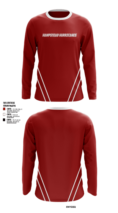 Hampstead Hurricanes Baseball 37402053 Long Sleeve Performance Shirt 1