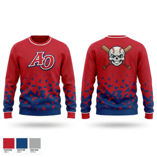 Crew Neck Sweatshirt, Amador Outlaws, Baseball, Teamtime, Team time, sublimation, custom sports apparel, team uniforms, spirit wear, spiritwear, sports uniforms, custom shirts, team store, custom team store, fundraiser sports, apparel fundraiser