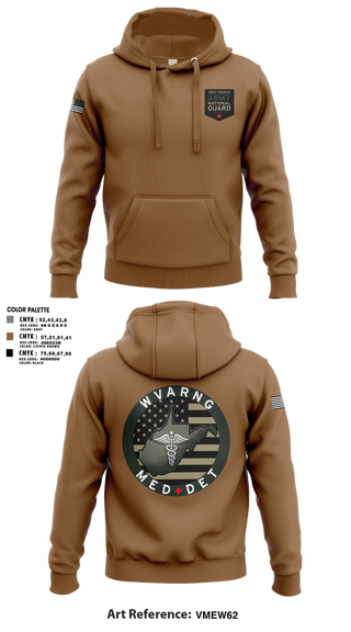 Hoodie, WV ARNG Med Det, , Teamtime, Team time, sublimation, custom sports apparel, team uniforms, spirit wear, spiritwear, sports uniforms, custom shirts, team store, custom team store, fundraiser sports, apparel fundraiser