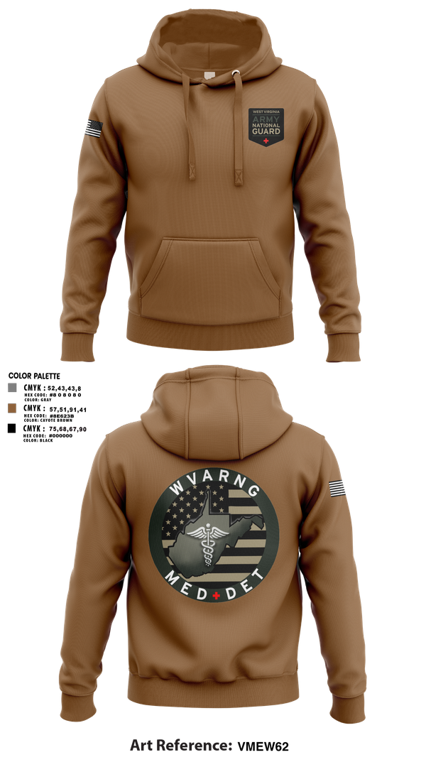 Hoodie, WV ARNG Med Det, , Teamtime, Team time, sublimation, custom sports apparel, team uniforms, spirit wear, spiritwear, sports uniforms, custom shirts, team store, custom team store, fundraiser sports, apparel fundraiser