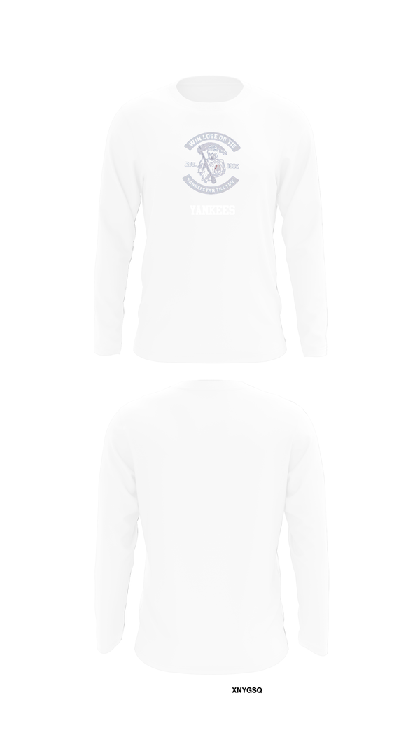 Long Sleeve Performance Shirt, New York Yankees, Baseball, Teamtime, Team time, sublimation, custom sports apparel, team uniforms, spirit wear, spiritwear, sports uniforms, custom shirts, team store, custom team store, fundraiser sports, apparel fundraiser