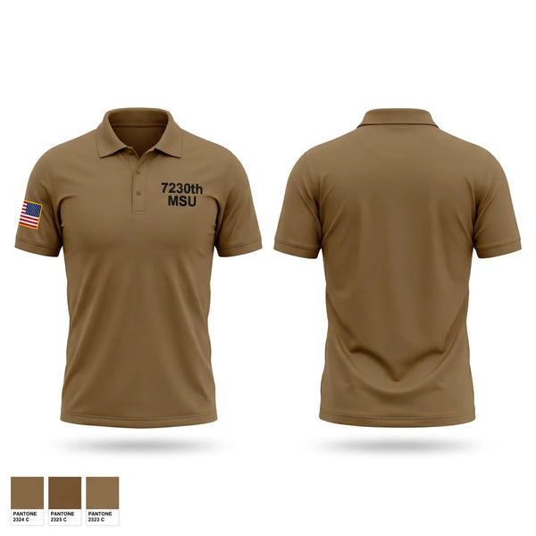 Short Sleeve Performance Polo, 7230th MSU, Army, Teamtime, Team time, sublimation, custom sports apparel, team uniforms, spirit wear, spiritwear, sports uniforms, custom shirts, team store, custom team store, fundraiser sports, apparel fundraiser