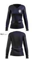 City of LaPorte Police Department Women's Long Sleeve V-neck Shirt - 4
