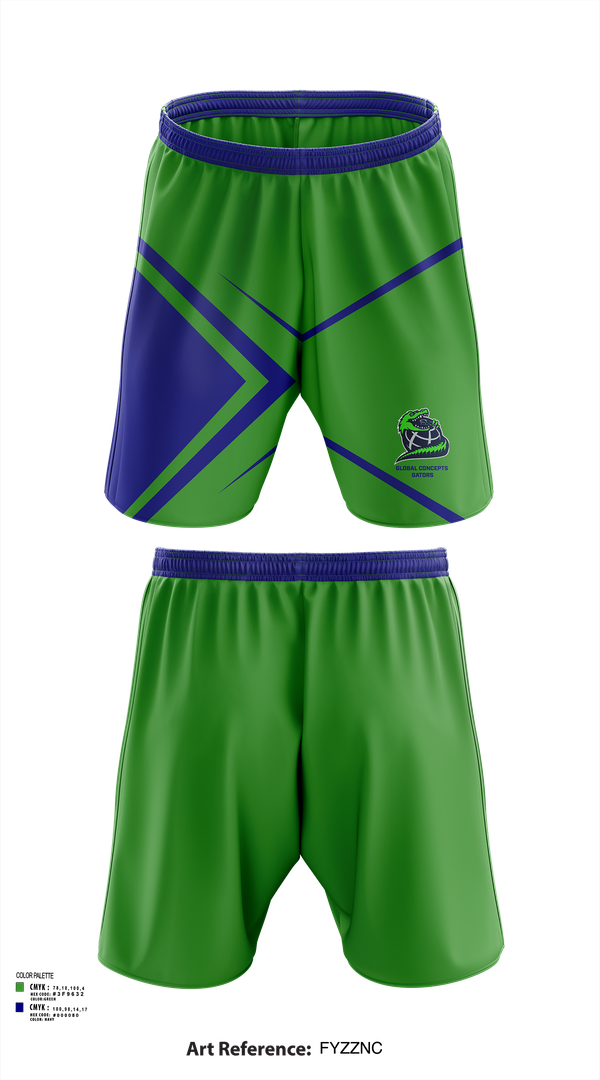 Athletic Shorts With Pockets, Global Concepts Gators, Spirit Store, Teamtime, Team time, sublimation, custom sports apparel, team uniforms, spirit wear, spiritwear, sports uniforms, custom shirts, team store, custom team store, fundraiser sports, apparel fundraiser