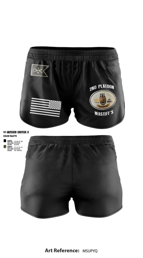 Ranger Panties, 2nd Plt, Doghouse Company, 1/3 TOG, , Teamtime, Team time, sublimation, custom sports apparel, team uniforms, spirit wear, spiritwear, sports uniforms, custom shirts, team store, custom team store, fundraiser sports, apparel fundraiser
