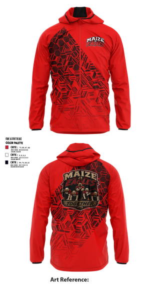 Windbreaker, Maize Jr Eagles, , Teamtime, Team time, sublimation, custom sports apparel, team uniforms, spirit wear, spiritwear, sports uniforms, custom shirts, team store, custom team store, fundraiser sports, apparel fundraiser