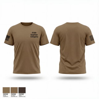 Old School Cotton Feel Shirt, 810th Engineer Company, National Guard, Teamtime, Team time, sublimation, custom sports apparel, team uniforms, spirit wear, spiritwear, sports uniforms, custom shirts, team store, custom team store, fundraiser sports, apparel fundraiser