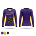 LI LAKERS 10146618 Women's Long Sleeve V-neck Shirt - 1