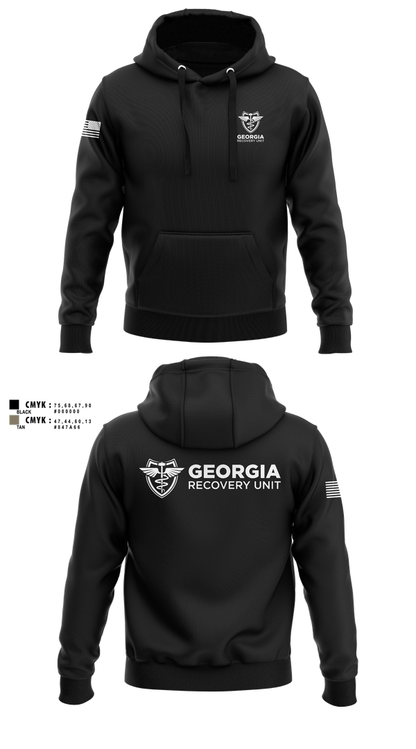 Hoodie, Georgia Recovery Unit, , Teamtime, Team time, sublimation, custom sports apparel, team uniforms, spirit wear, spiritwear, sports uniforms, custom shirts, team store, custom team store, fundraiser sports, apparel fundraiser